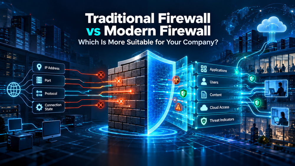 Traditional Firewall vs Modern Firewall: Which Is More Suitable for Your Company?