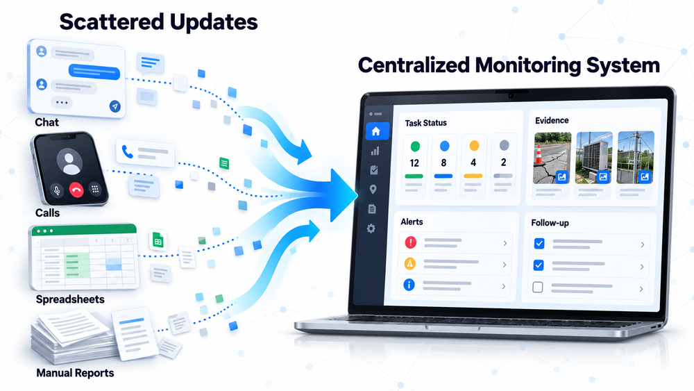 How to Monitor Field Team Progress Without Checking Each Person via Chat